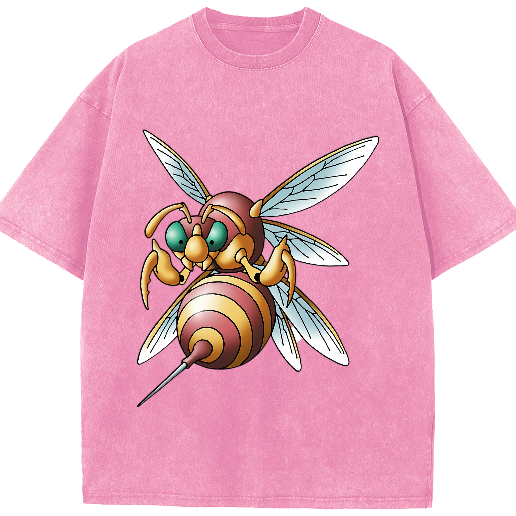 （画像用） ドラゴンクエスト Doragon Kuesuto Dragon Quest 綿100% ヴィンテージ風 半袖Tシャツ（フロントプリント）